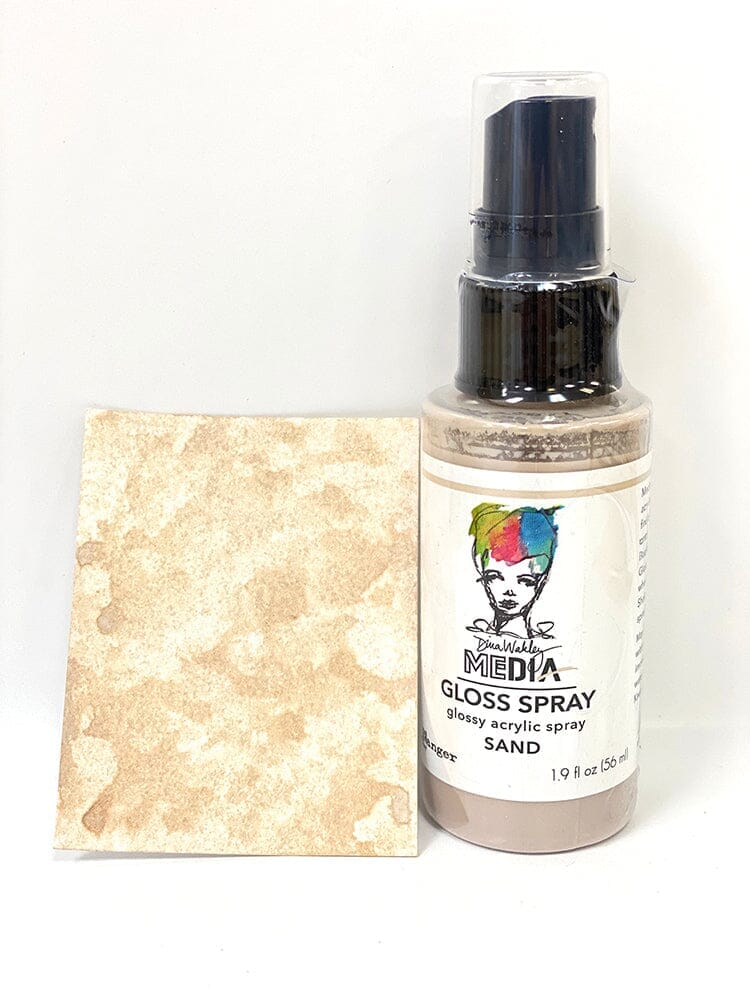 Dina Wakley Media Gloss Spray Sand, 2oz Sprays Dina Wakley Media